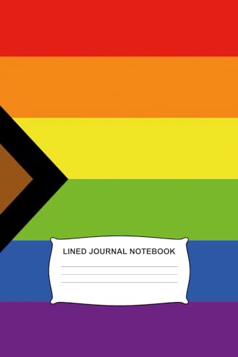 LGBTQ+ Pride Flag Lined Journal Notebook: Composition Notebook 6" x 9" 120 Pages