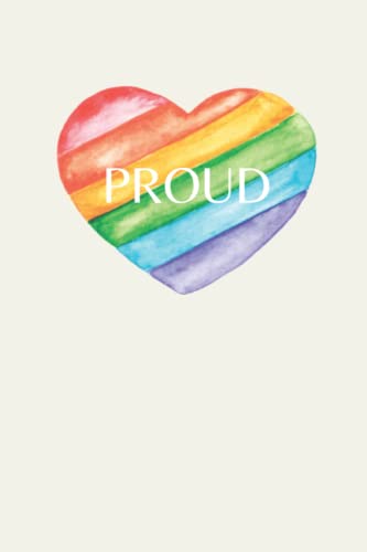 LGBTQ Pride Journal, LGBTQ Pride Gifts, 6"X9" Rainbow Gay Pride Notebook, LGBTQ Gifts for Teens
