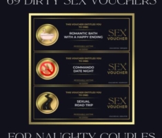 69 Dirty Sex Vouchers for Couples: Sexual Prompts and Challenges | Fun but Filthy Christmas, Valentines Day Gift for Lovers