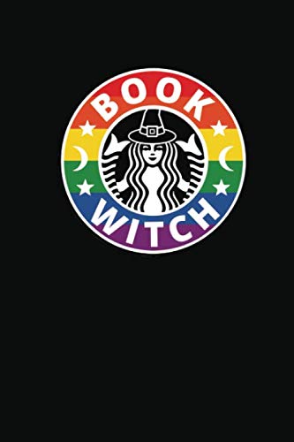 Kreatives Notizbuch Book Witch Regenbogen Full Circle LGBTQ Pride IDAHOBIT Bookwitch Hexe Bullet Journal ca A5 6x9" 120 Seiten leer dotted ... Journaling und mehr (Kreative Notizbücher)